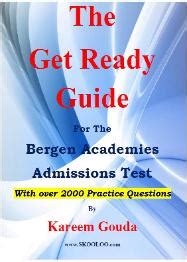 Get Ready for The Bergen Academies Admissions Test