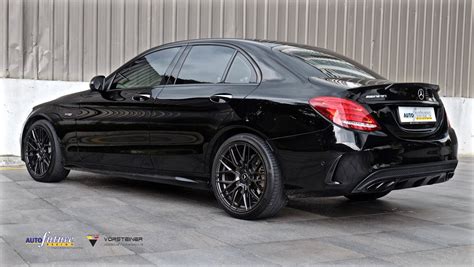 Mercedes-Benz C43 AMG W205 Black with Vorsteiner V-FF 107 Aftermarket ...