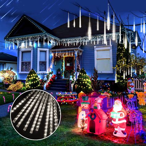 Christmas Lights, String Lights Outdoor,Meteor Shower Lights Outdoor 12 ...