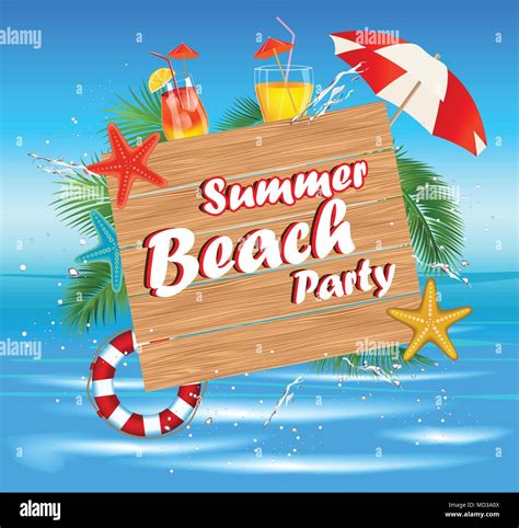 Summer Beach Party.Summer holidays Stock Vector Image & Art - Alamy