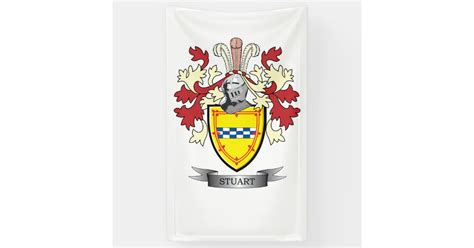 Stuart Family Crest Coat of Arms Banner | Zazzle