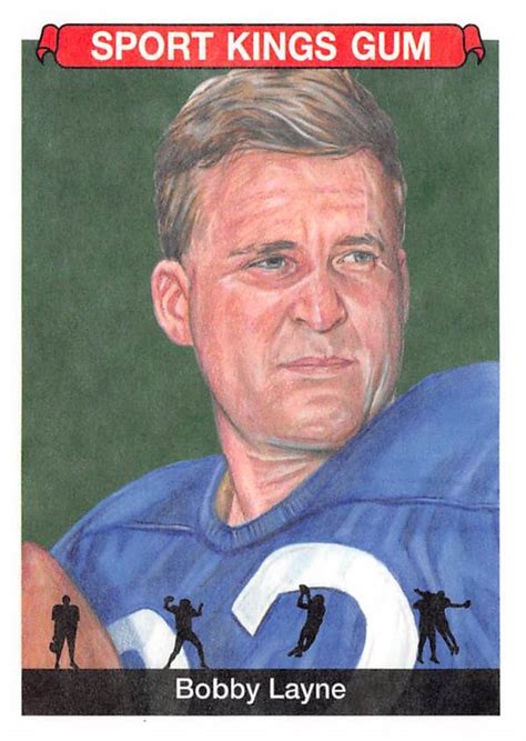 Bobby Layne football card (Detroit Lions) 2018 Sportskings #22