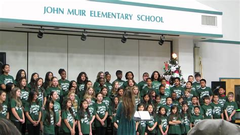 Choir Performance #2 - John Muir Elementary School - December 18, 2013 - YouTube