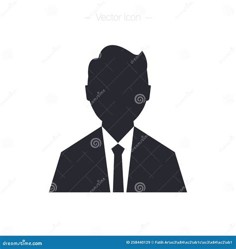 Business Person Icon. Isolated Vector Illustration. Stock Vector - Illustration of customer ...