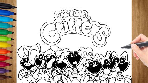 How To Draw SMILING CRITTERS From Poppy Playtime Chapter 3 - YouTube