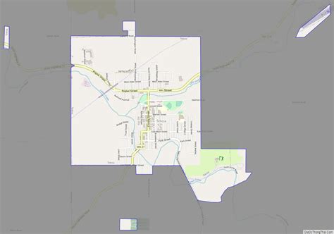 Map of Tekoa city