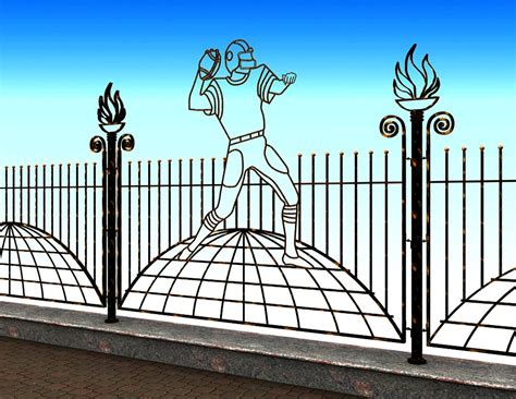 Iron art fence B-040 » Wrought Iron Concept