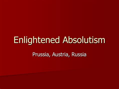 Enlightened Absolutism