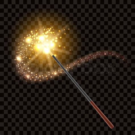 Magic wand with magical sparkle ... | Stock vector | Colourbox