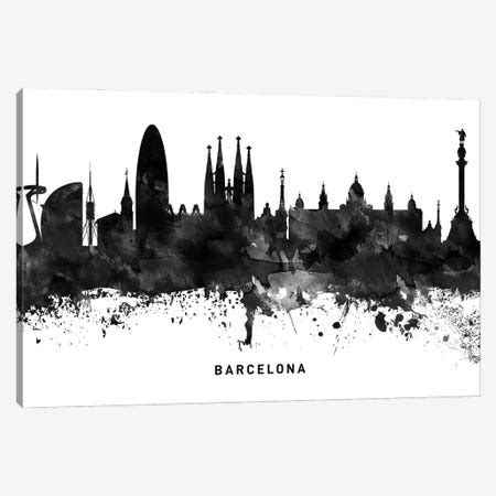 Barcelona Skyline Art Print by WallDecorAddict | iCanvas