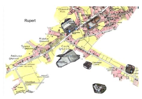 St Joe's Blog: Modern day photos of Fishponds placed onto an old map