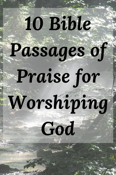 10 Bible Passages of Praise for Worshiping God - Girls To Grow