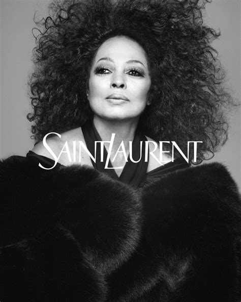 Diana Ross is Iconic in Saint Laurent Spring 2024 Ads