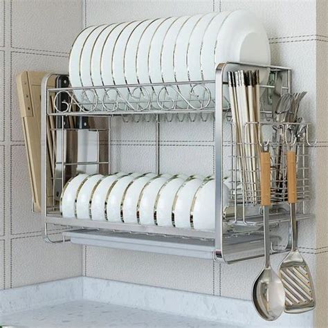 Wall Mounted Dish Rack - Wall Design Ideas