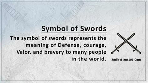 Symbol Of Swords: The Emblem Of Protection - ZodiacSigns101