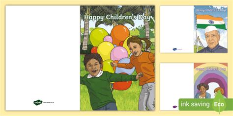 FREE! - Children's Day Card Template - Children's Day | Twinkl