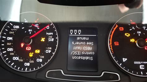 Stabilisation control(ESC/ABS): Fault | Audi Q3 Owners Forum