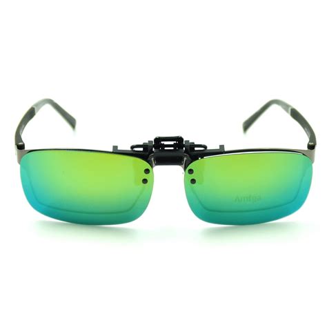 Mens Retro Polarized Clip-on Flip-up Sunglasses Driving Fishing Outdoor Sports - Sunglasses