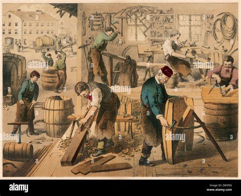 Workshop Of A Cooper Barrel Maker Stock Photo - Alamy