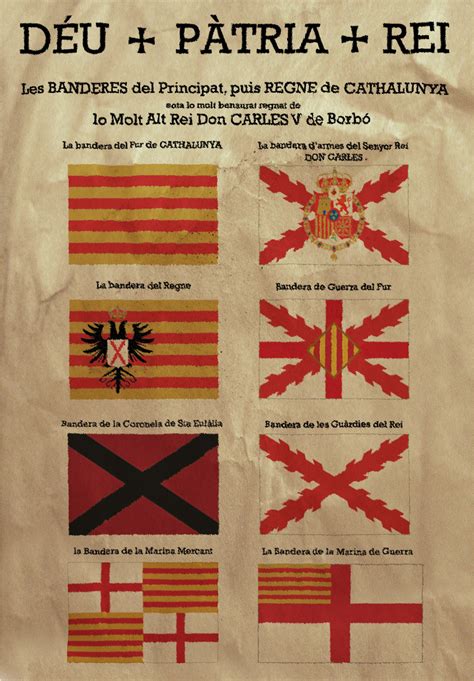 Flag chart of Carlist Catalonia by Ennio444 on DeviantArt