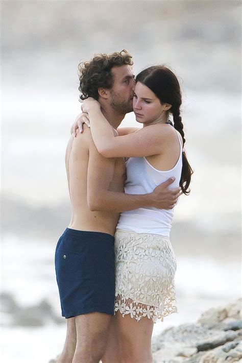 Lana Del Rey and Boyfriend Francesco Carrozzini at a Beach in St Barts - December 2014 • CelebMafia