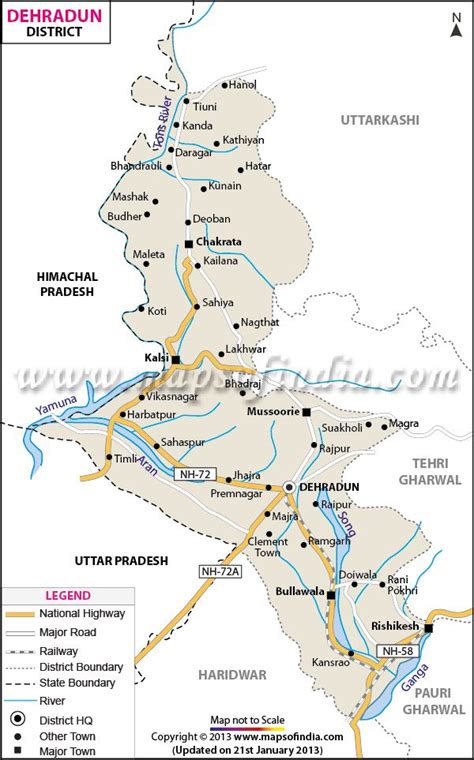 Dehradun District Map | Map, Dehradun, Uttarakhand