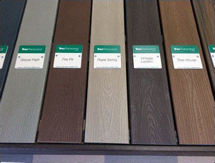 Trex Color-Coded Deck Display | Trex deck colors, Trex colors, Deck colors