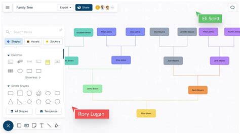 Family Tree Maker Family Tree Charts Templates Creately, 49% OFF