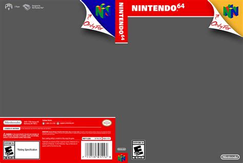 Nintendo 64 Cover Template by ETSChannel on DeviantArt