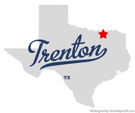 Map of Trenton, TX, Texas