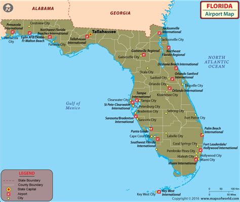 Map of Florida Airport | Oppidan Library