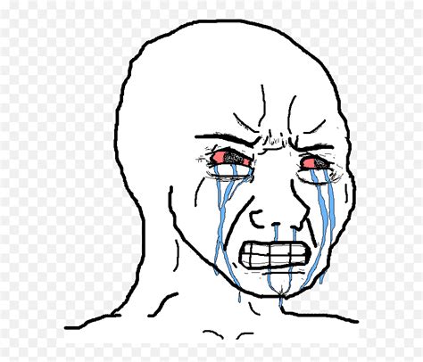 Tears Of Rage Meme - Crying Wojak Meme Template Png,Rage Transparent - free transparent png ...