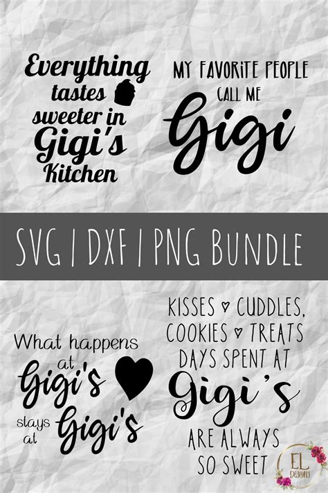 Gigi SVG Bundle Birthday Gift for Gigi Grandparents Day - Etsy