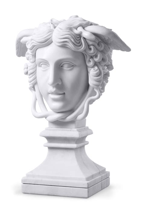 White Marble Sculpture (Winged Female) | Eichholtz Medusa | OROA