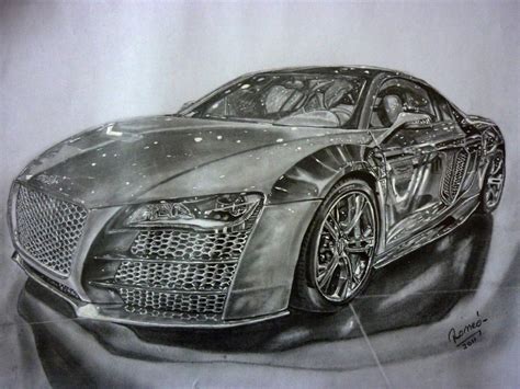 Audi R8 Pencil Drawing by Romeoartist on DeviantArt