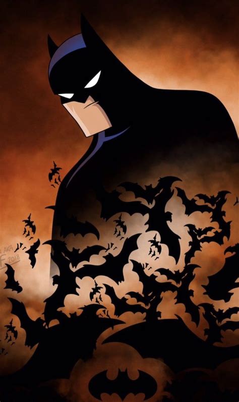 Batman (animated Batman with Batman Begins movie cover) | Batman art ...