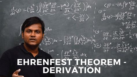 Ehrenfest Theorem | DERIVATION using Schrodinger's Equation | Time derivative of avg Momentum ...