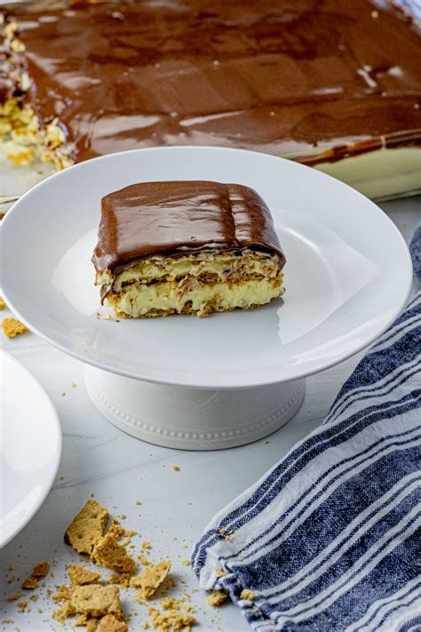 Easy Chocolate Eclair Cake - Feeding Your Fam