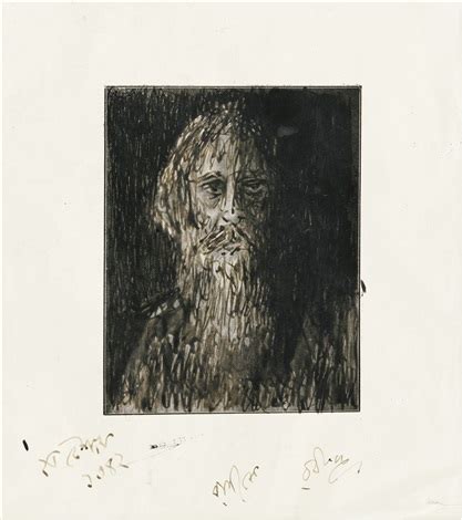 Untitled self portrait by Rabindranath Tagore on artnet