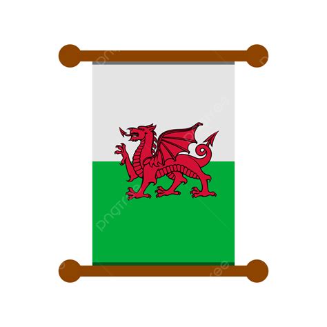 Wales Flag Roll, Wales, Wales Flag, Worldcup PNG and Vector with Transparent Background for Free ...