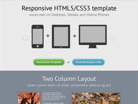 HTML Templates for Free: Responsive - Free HTML Templates, Free CSS Templates and more