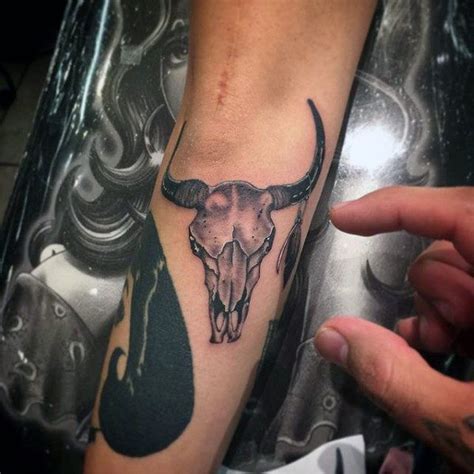 Top 93 Bull Skull Tattoo Ideas [2021 Inspiration Guide] | Bull skull ...