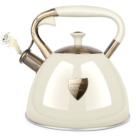 Tea Kettle Stove Top 3.17Quart Modern Whistling Tea Kettle-Surgical 5 ...