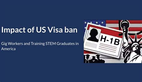 Impact of US Visa Ban: Gig Workers & STEM Graduates