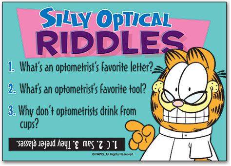 Silly Riddles Postcard | SmartPractice Eye Care