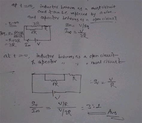 27. In the circuit shown, capacitor is initially uncharged and the ...