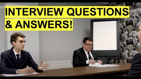 Interview Questions and Answers! (How to PASS a JOB INTERVIEW!) - YouTube