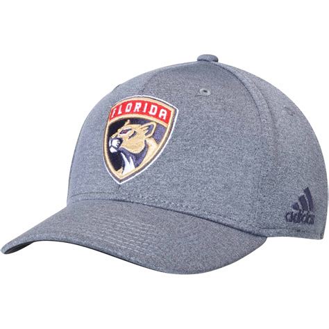 Men's Florida Panthers adidas Gray Flex Hat