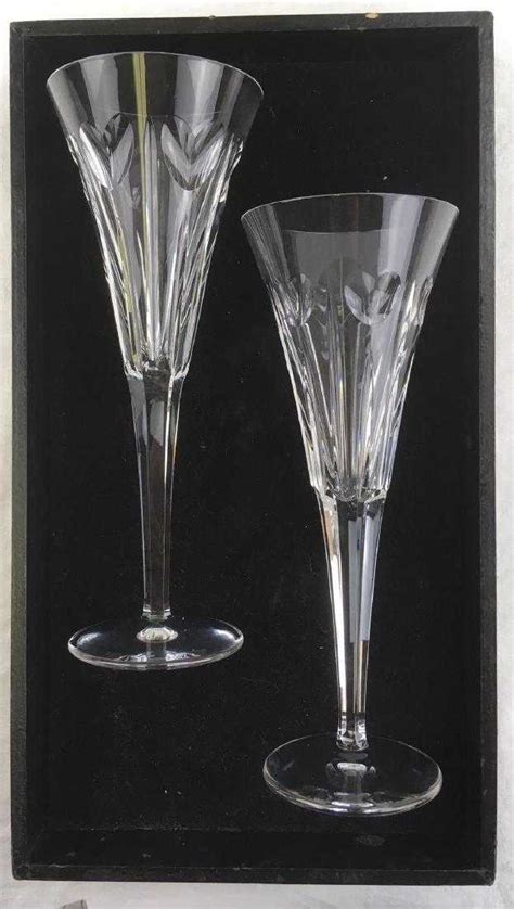 Waterford Crystal Champagne Flute Set Millennium Love