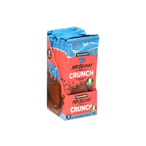 Buy Feastables MrBeast Milk Chocolate Crunch Bars - Made with Grass-Fed ...